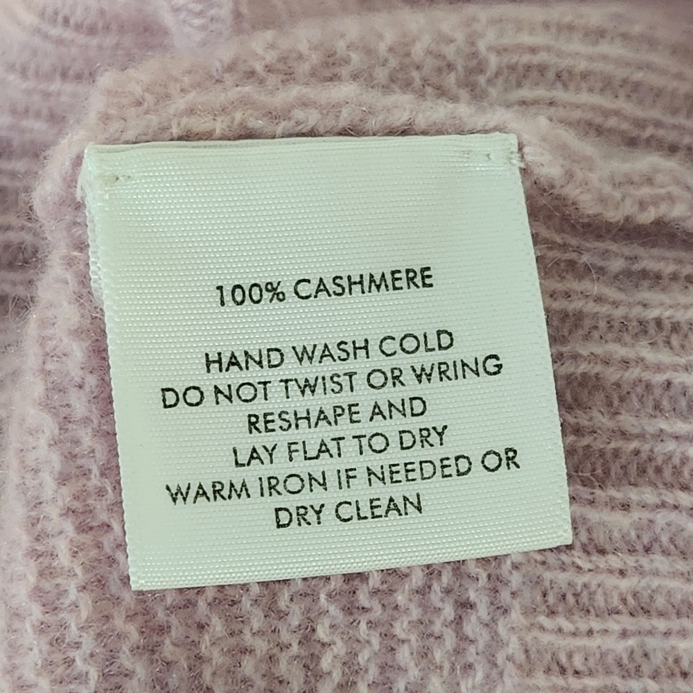 White + Warren Pink Cashmere Top - Picture 5 of 5